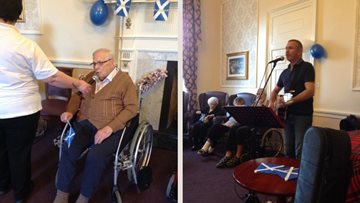 Edinburgh care home hosts St Andrew’s Day celebrations